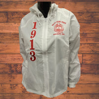 Buffalo Dallas Delta Sigma Theta Hooded Windbreaker Line Jacket [White]