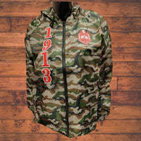 Buffalo Dallas Delta Sigma Theta Camo Hooded Windbreaker Line Jacket [Camouflage]