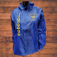 Buffalo Dallas Sigma Gamma Rho Hooded Windbreaker Line Jacket [Blue]