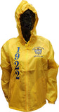 Buffalo Dallas Sigma Gamma Rho Hooded Windbreaker Line Jacket [Gold]