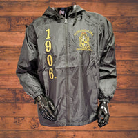 Buffalo Dallas Alpha Phi Alpha Hooded Windbreaker Line Jacket [Black]