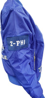 Buffalo Dallas Zeta Phi Beta Bomber Flight Jacket [Blue]