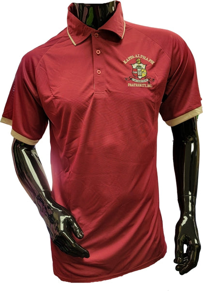 Buffalo Dallas Kappa Alpha Psi DriFit Polo Shirt [Short Sleeve - Crimson Red]