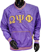 Buffalo Dallas Omega Psi Phi Windbreaker Pullover Jacket [Purple]