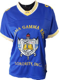 Buffalo Dallas Sigma Gamma Rho Crest Football Jersey [Blue]