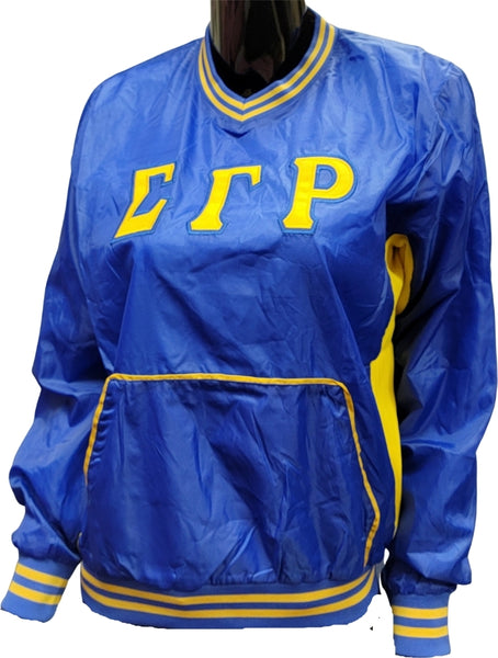 Buffalo Dallas Sigma Gamma Rho Windbreaker Pullover Jacket [Blue]