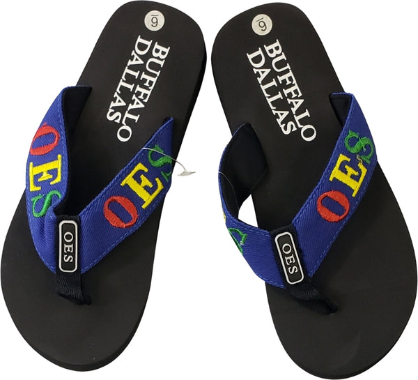 Buffalo Dallas Eastern Star Thong-Style Flip Flops [Blue]