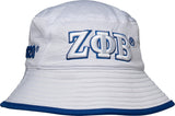 Zeta Phi Beta Novelty Bucket Hat [White]