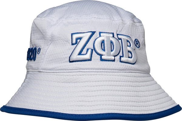 Zeta Phi Beta Novelty Bucket Hat [White]