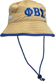 Phi Beta Sigma Novelty Bucket Hat [Khaki]