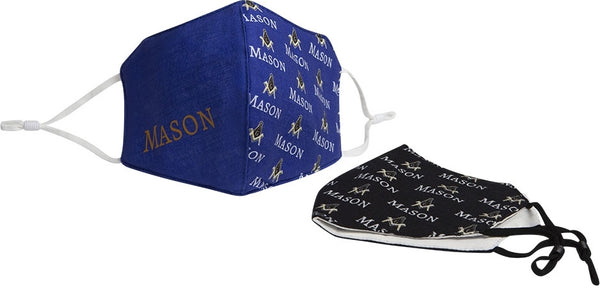 Mason Hemp Face Masks [Black/Blue]