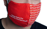 Kappa Alpha Psi Hemp Face Masks [Cream/Crimson Red]