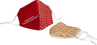 Kappa Alpha Psi Hemp Face Masks [Cream/Crimson Red]