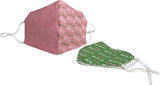 Alpha Kappa Alpha Hemp Face Masks [Green/Pink]
