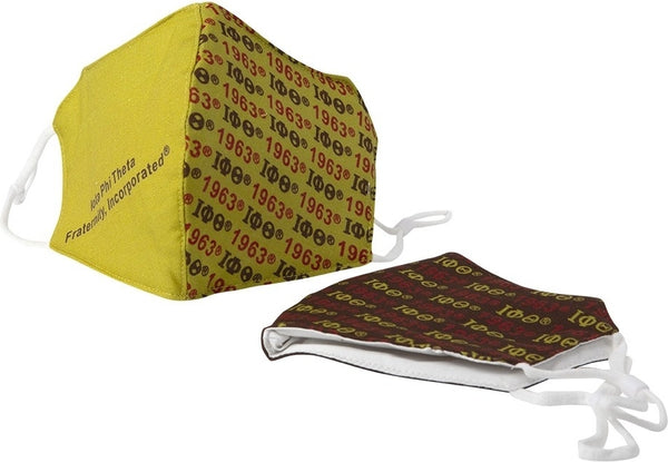 Iota Phi Theta Hemp Face Masks [Brown/Gold]