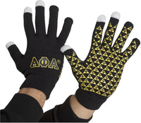 Alpha Phi Alpha Knit Texting Gloves [Black]