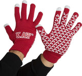 Kappa Alpha Psi Knit Texting Gloves [Red]