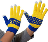 Sigma Gamma Rho Knit Texting Gloves [Gold]