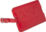 Delta Sigma Theta Leather Luggage ID Tag [Red]