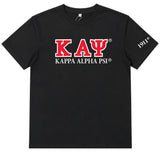 Kappa Alpha Psi Luxury Embroidered Mens Tee [Black]