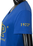 Sigma Gamma Rho Luxury Embroidered Womens Tee [Blue]