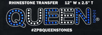 Zeta Phi Beta Queen Rhinestone Heat Transfer [Multi-Colored]