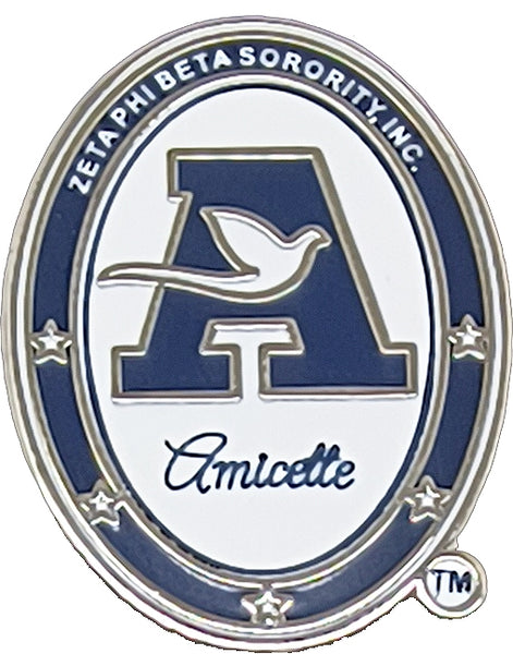 Zeta Phi Beta Amicette Lapel Pin [Silver]