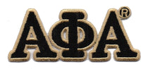 Alpha Phi Alpha Connected Greek Letter Patch [Black]