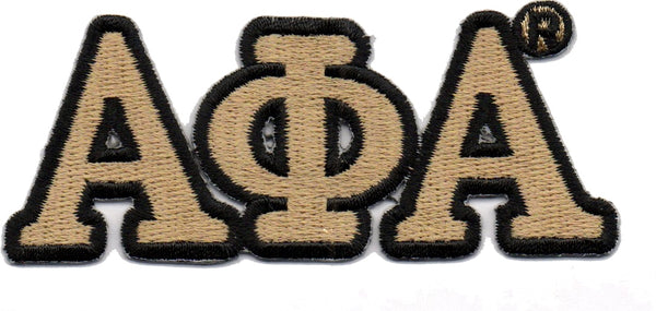 Alpha Phi Alpha Connected Greek Letter Patch [Gold]