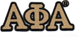 Alpha Phi Alpha Connected Greek Letter Patch [Gold]