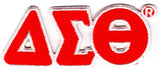 Delta Sigma Theta Connected Greek Letter Patch [Red]