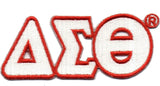 Delta Sigma Theta Connected Greek Letter Patch [White]