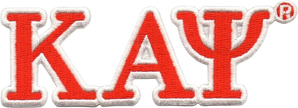 Kappa Alpha Psi Connected Greek Letter Patch [Red]