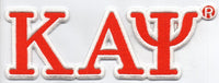 Kappa Alpha Psi Connected Greek Letter Patch [Red]