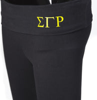 Sigma Gamma Rho Yoga Leggings [Black]