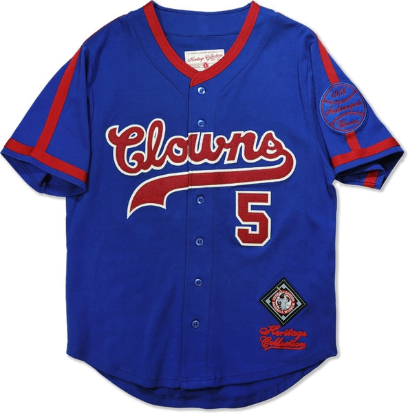 Big Boy Indianapolis Clowns NLBM Heritage Mens Baseball Jersey [Navy Blue]