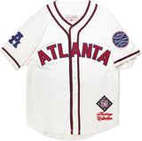 Big Boy Atlanta Black Crackers NLBM Heritage Mens Baseball Jersey [Ivory White]