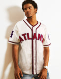 Big Boy Atlanta Black Crackers NLBM Heritage Mens Baseball Jersey [Ivory White]