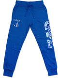 Big Boy Zeta Phi Beta Divine 9 S2 Sequin Womens Jogger Sweatpants [Royal Blue]