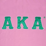Alpha Kappa Alpha Ladies Ringer Tee [Pink]