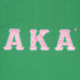 Alpha Kappa Alpha Ladies Ringer Tee [Green]