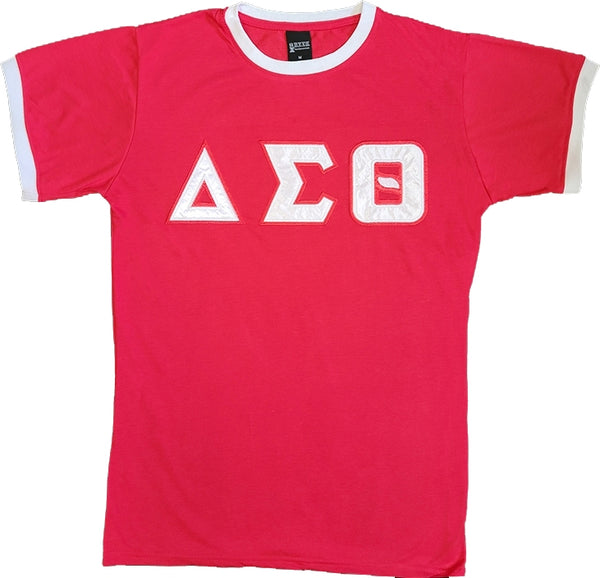 Delta Sigma Theta Ladies Ringer Tee [Red]