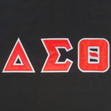 Delta Sigma Theta Ladies Ringer Tee [Black]