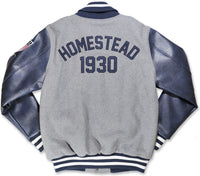 Big Boy Homestead Grays NLBM Heritage Collection Mens Wool Jacket [Grey]