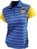 Buffalo Dallas Sigma Gamma Rho Striped Polo Shirt [Short Sleeve - Blue]