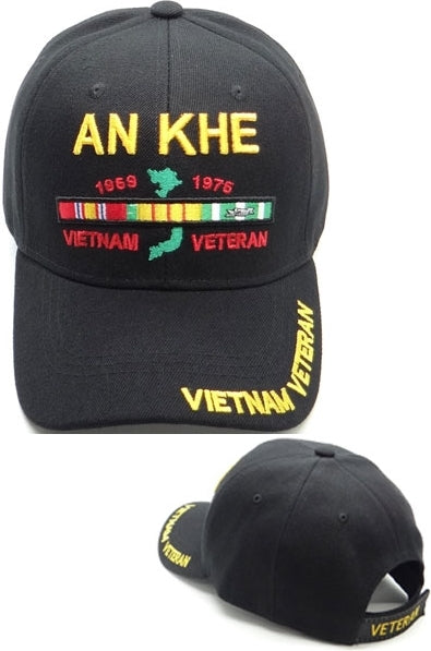 An Khe Vietnam Veteran M2 Mens Cap [Black]