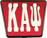 Kappa Alpha Psi Greek Letter Trailer Hitch Cover [Red/Silver]