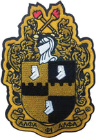 Alpha Phi Alpha Shield Chenille Sew-On Patch [Gold]