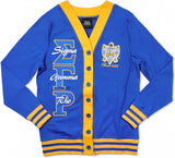Big Boy Sigma Gamma Rho Divine 9 S11 Light Weight Ladies Cardigan [Royal Blue]