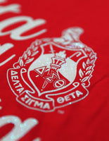 Big Boy Delta Sigma Theta Divine 9 S3 Long Sleeve Ladies Tee [Long Sleeve - Red]